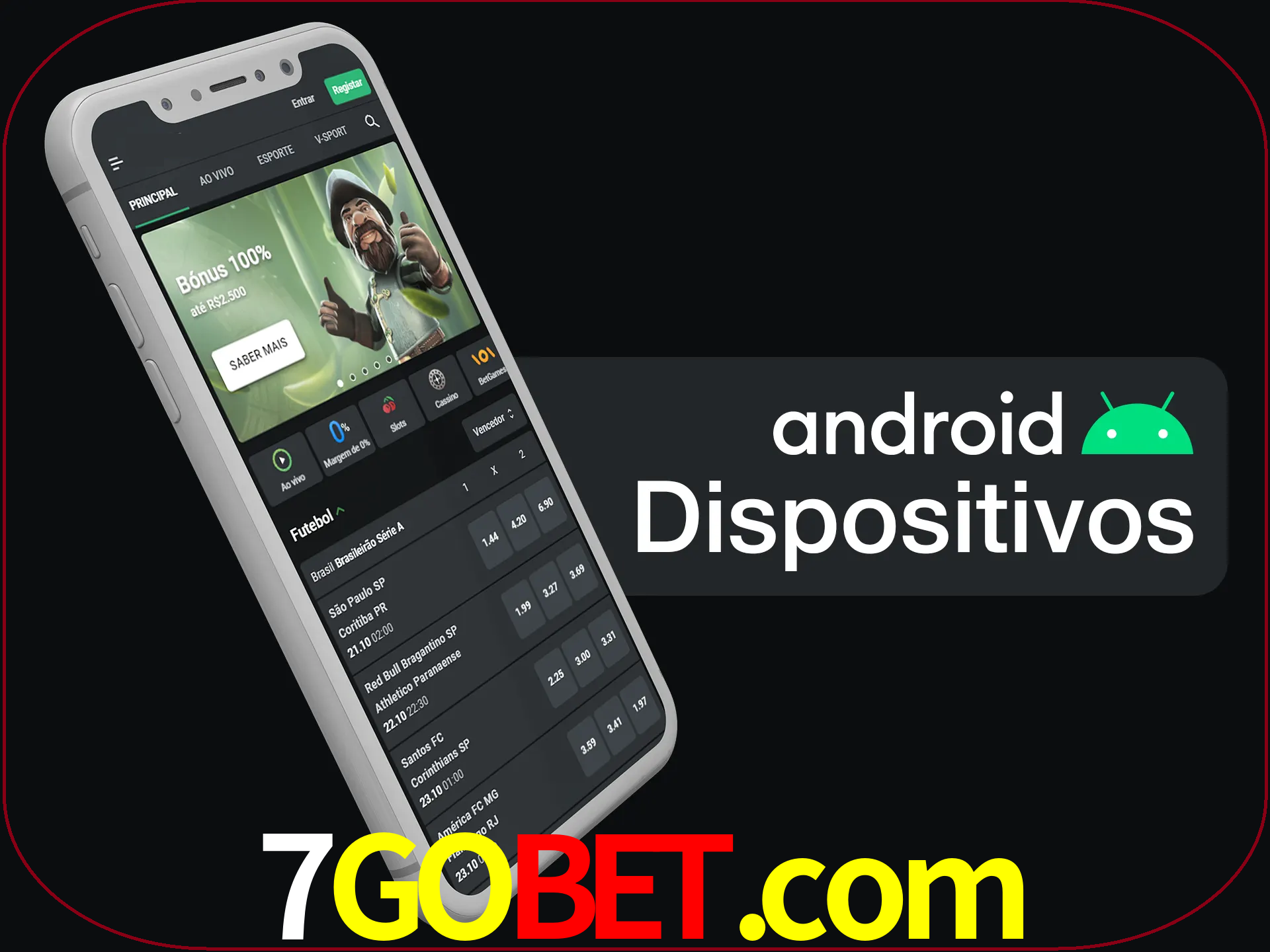 O aplicativo suporta a maioria de todos os dispositivos Android.