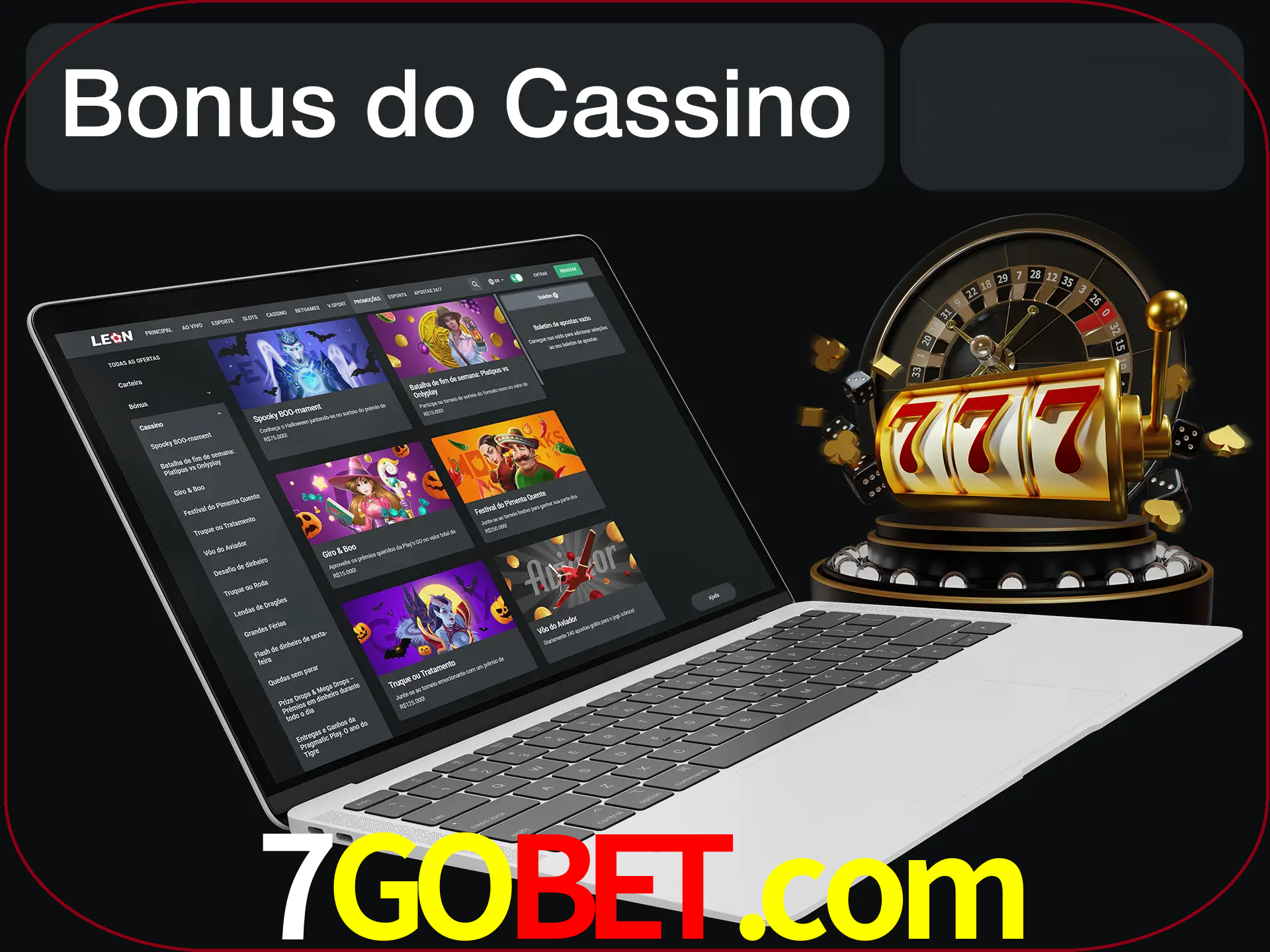 Use o bônus do cassino para começar melhor.
