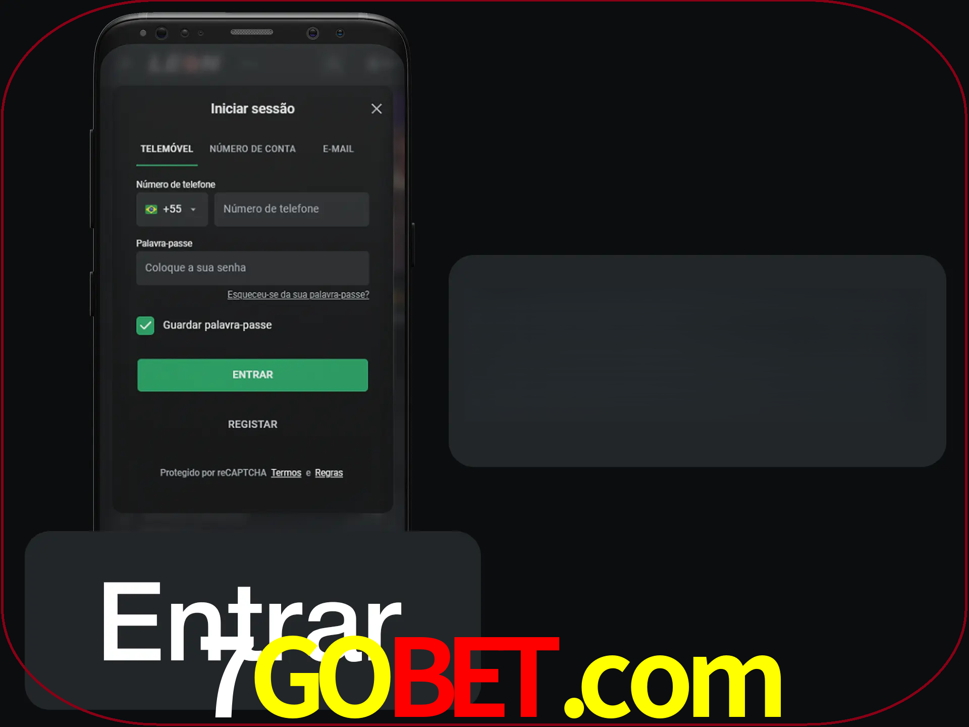 Faça o login para começar a apostar e jogar no cassino.